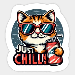 Just Chillin Sticker